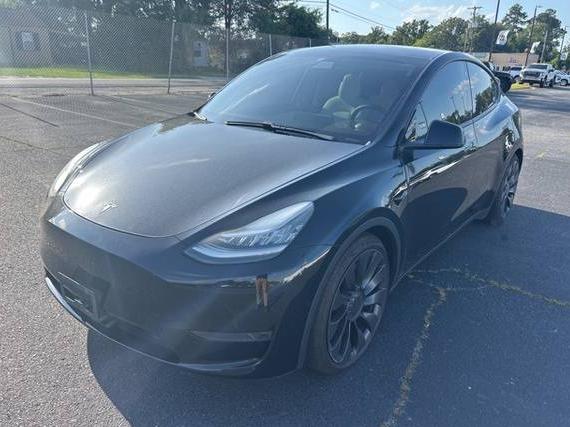 TESLA MODEL Y 2020 5YJYGDEF9LF049657 image